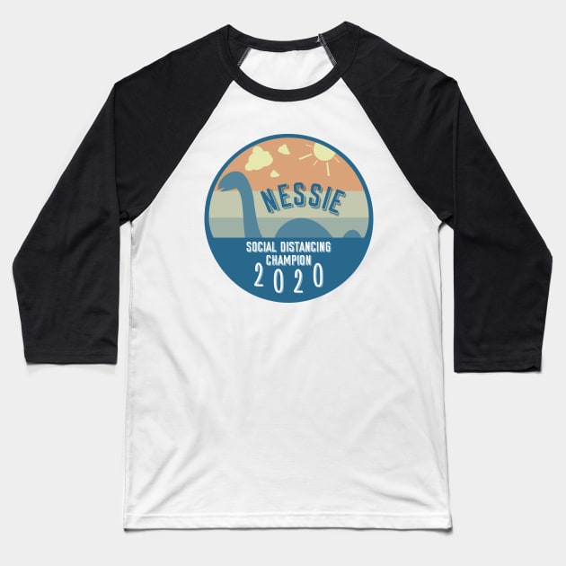 Social Distancing Champion 2020 Baseball T-Shirt by nonbeenarydesigns